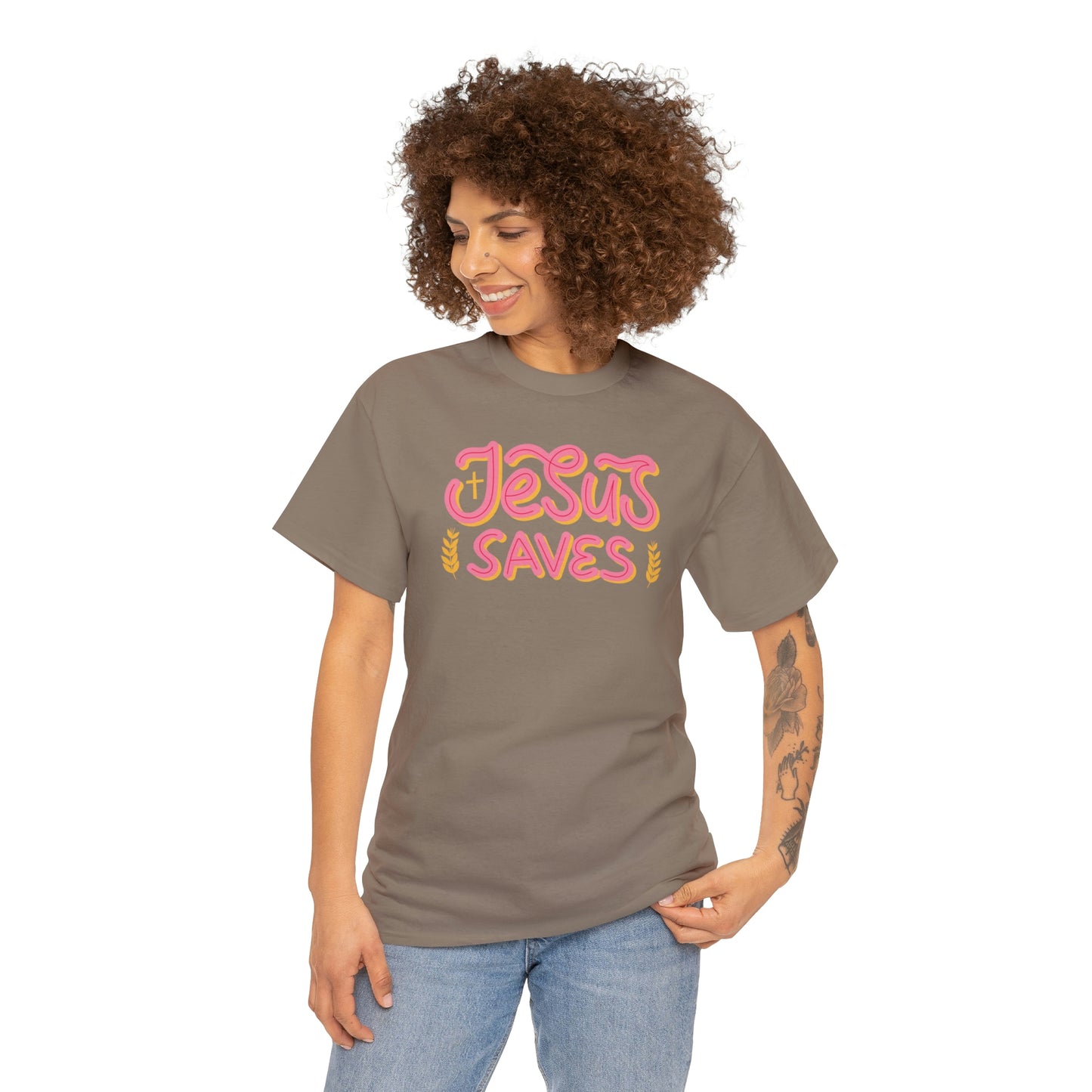 "Jesus Saves" Unisex Heavy Cotton Tee