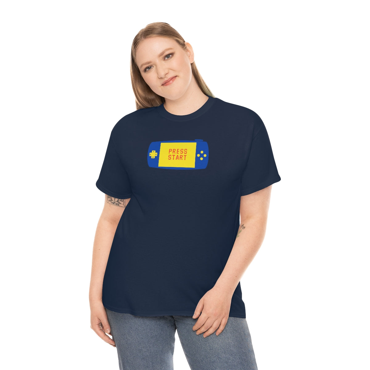 "Press Start" Unisex Heavy Cotton Tee
