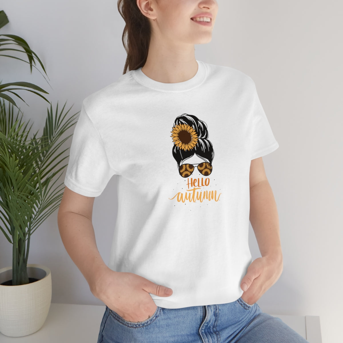 "Hello Autumn" Unisex Jersey Short Sleeve Tee