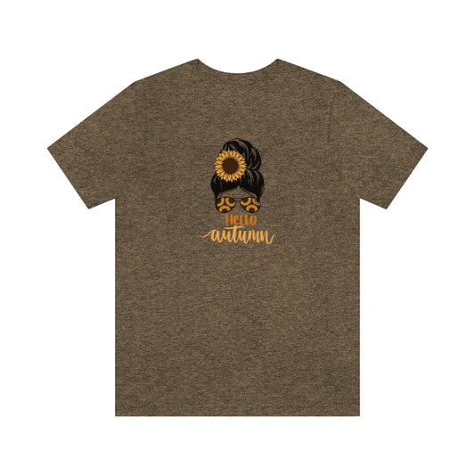 "Hello Autumn" Unisex Jersey Short Sleeve Tee