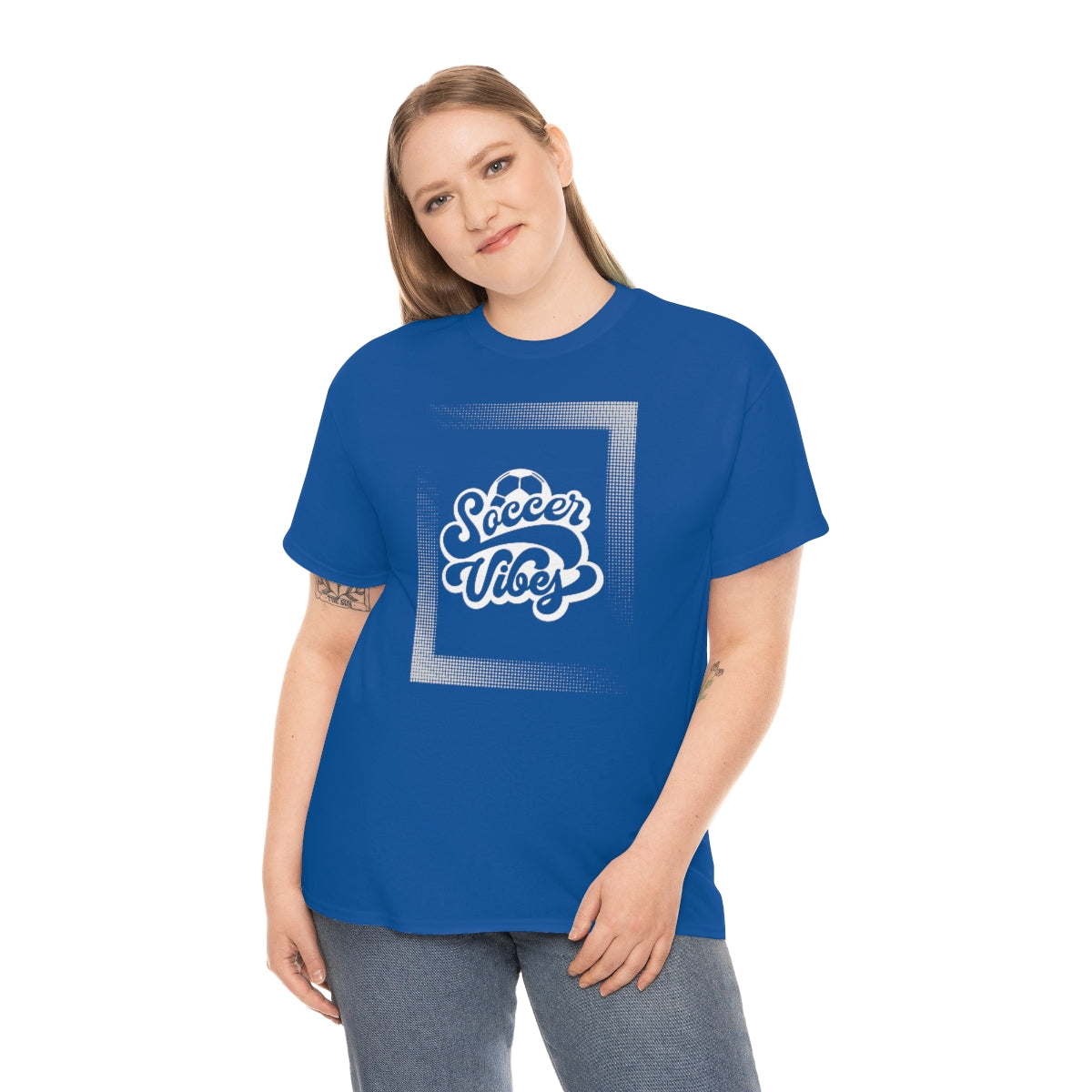 "Soccer Vibes" Unisex Heavy Cotton Tee