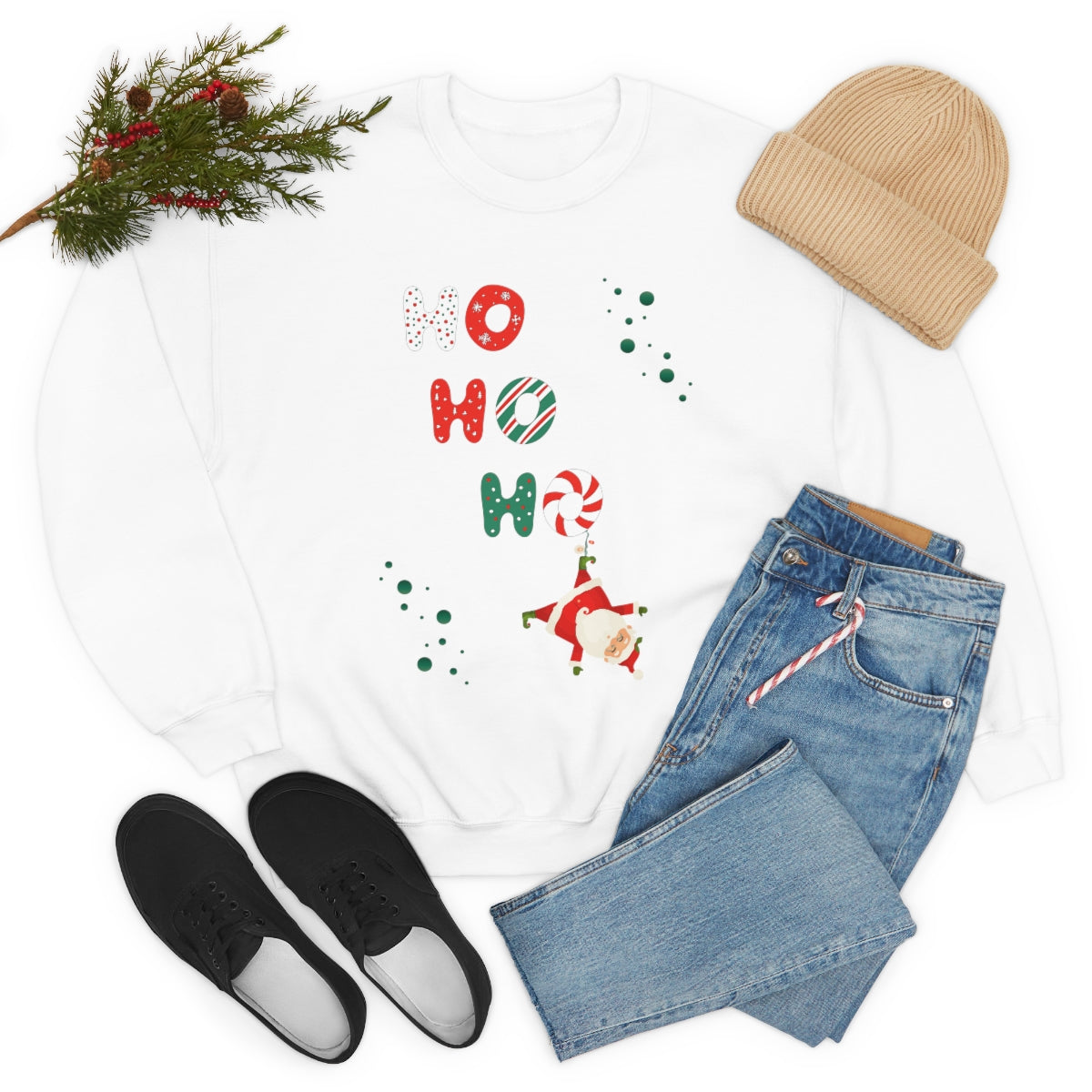 "Ho Ho Ho" Unisex Heavy Blend™ Crewneck Sweatshirt