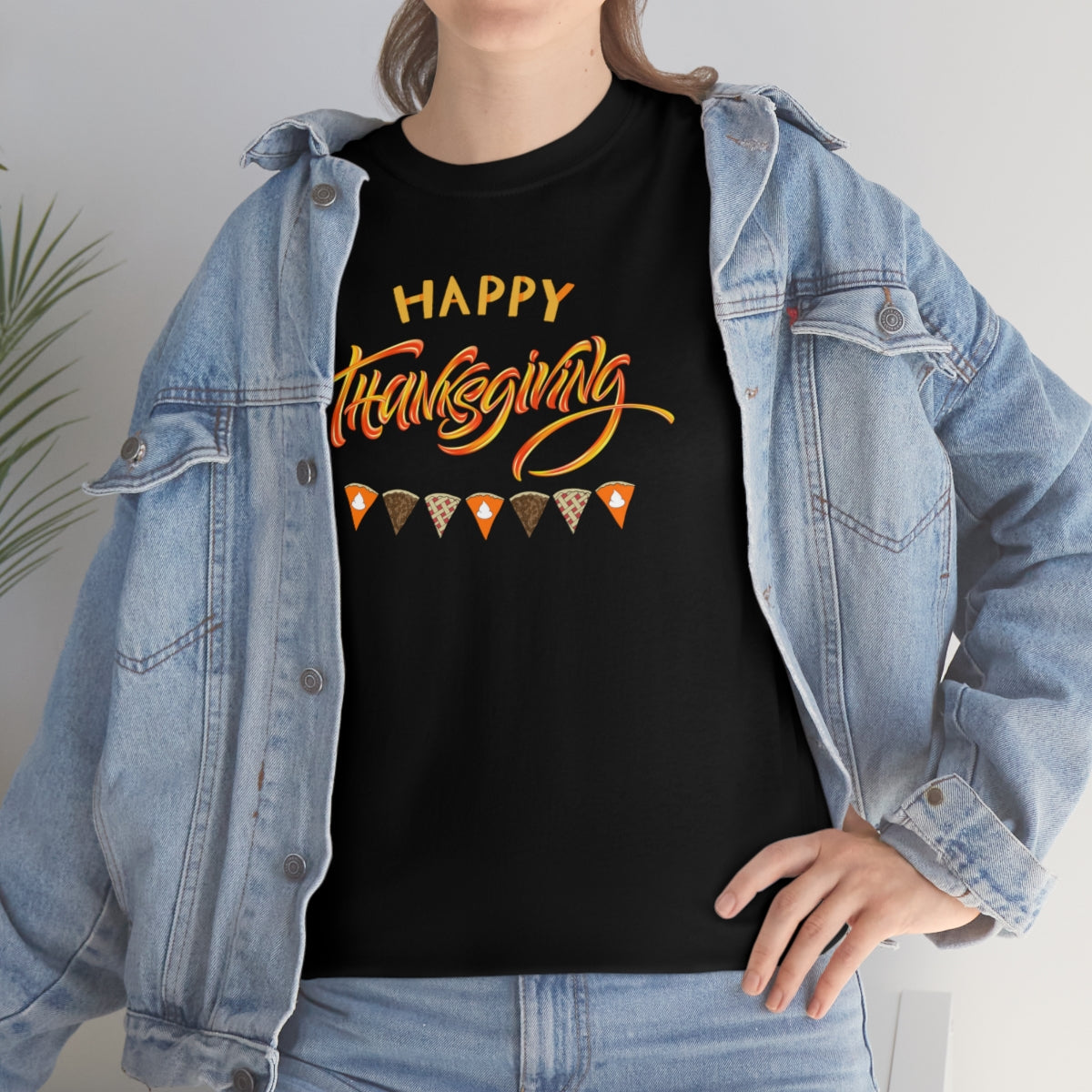 "Happy Thanksgiving" Unisex Heavy Cotton Tee