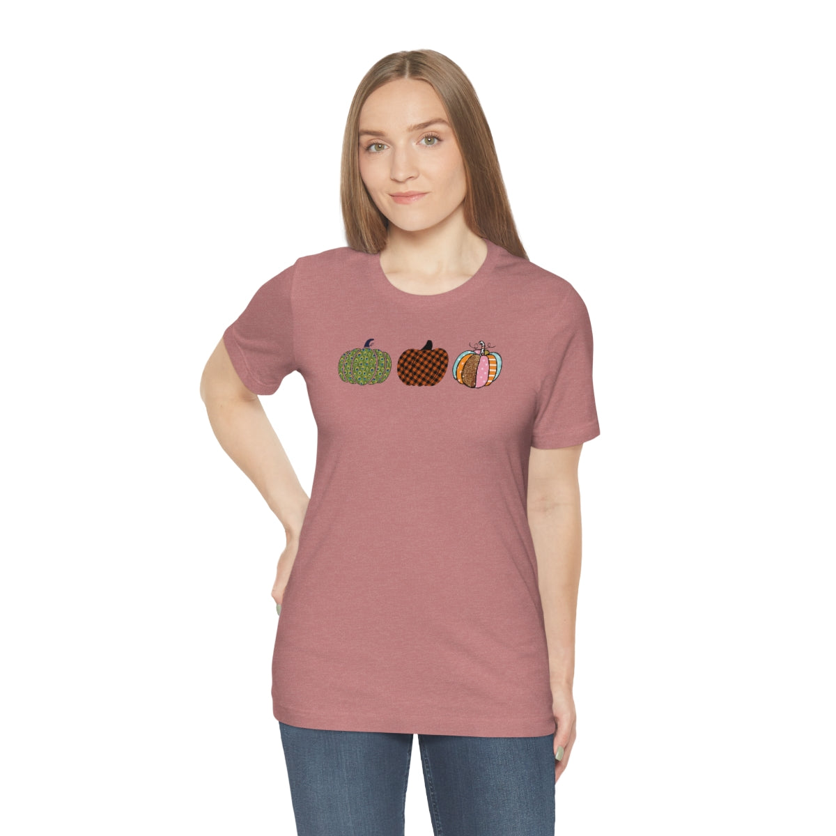 "Triple Pumpkins" Unisex Jersey Short Sleeve Tee