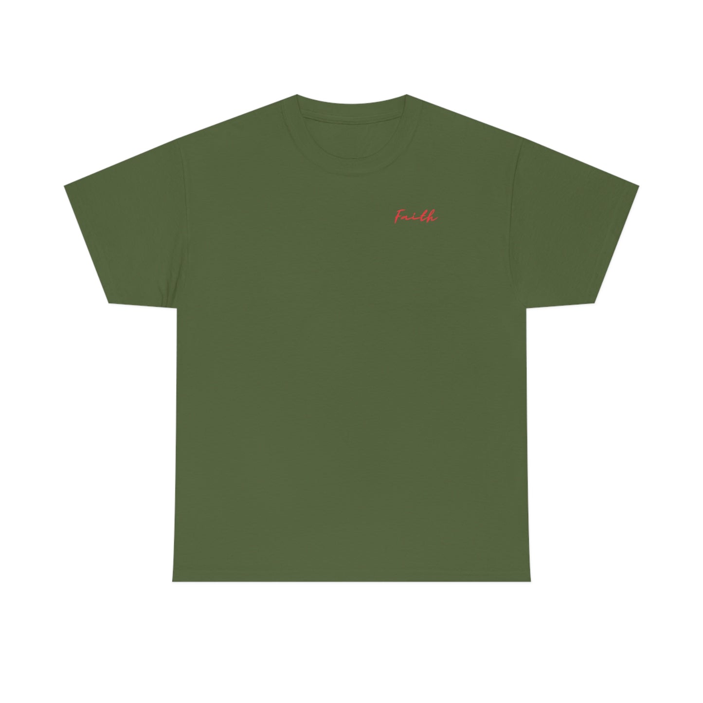 "Faith" (Front/Back Design) Unisex Heavy Cotton Tee
