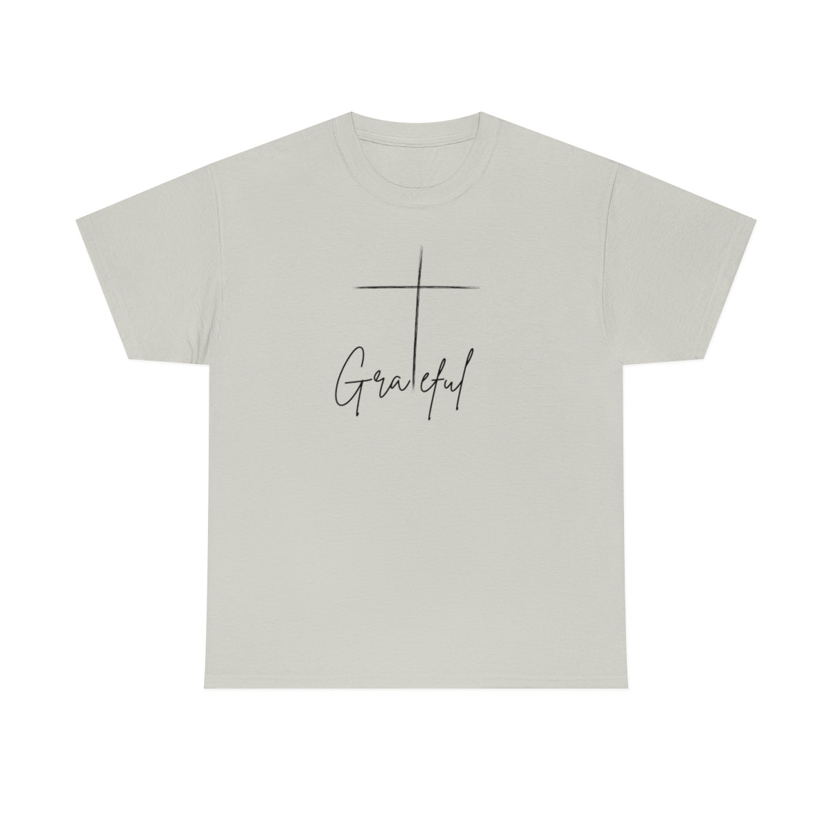 "Grateful Cross" Unisex Heavy Cotton Tee