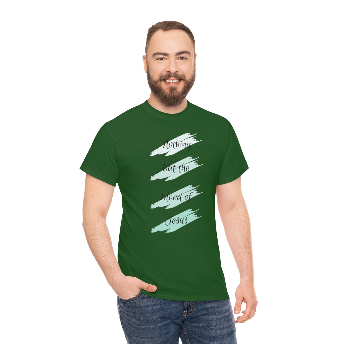 Nothing But the Blood Mint Unisex Heavy Cotton Tee