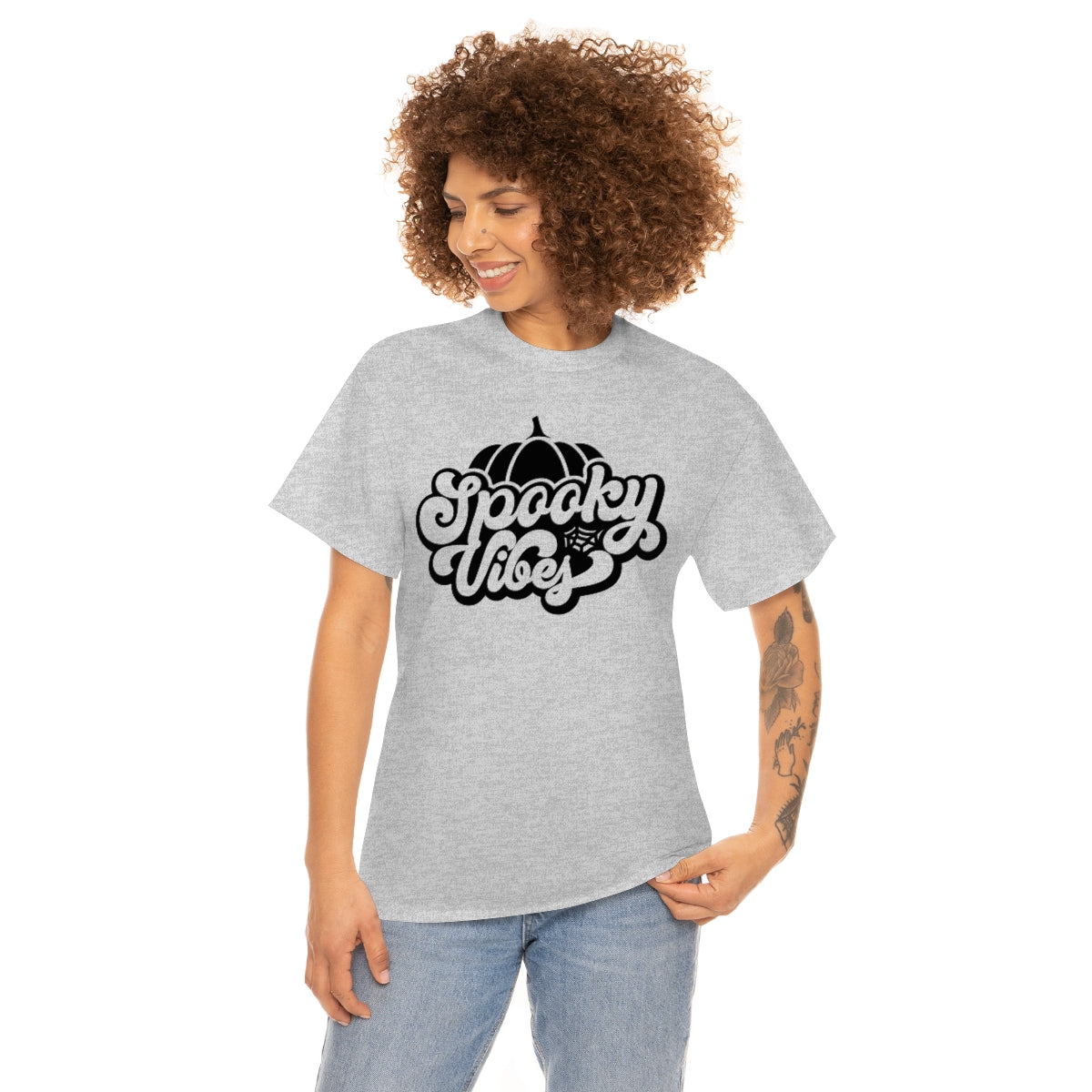 "Spooky Vibes" Unisex Heavy Cotton Tee