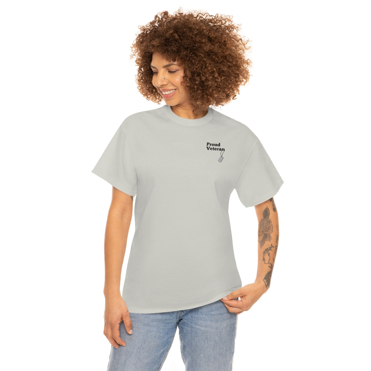 "Proud Veteran" Unisex Heavy Cotton Tee