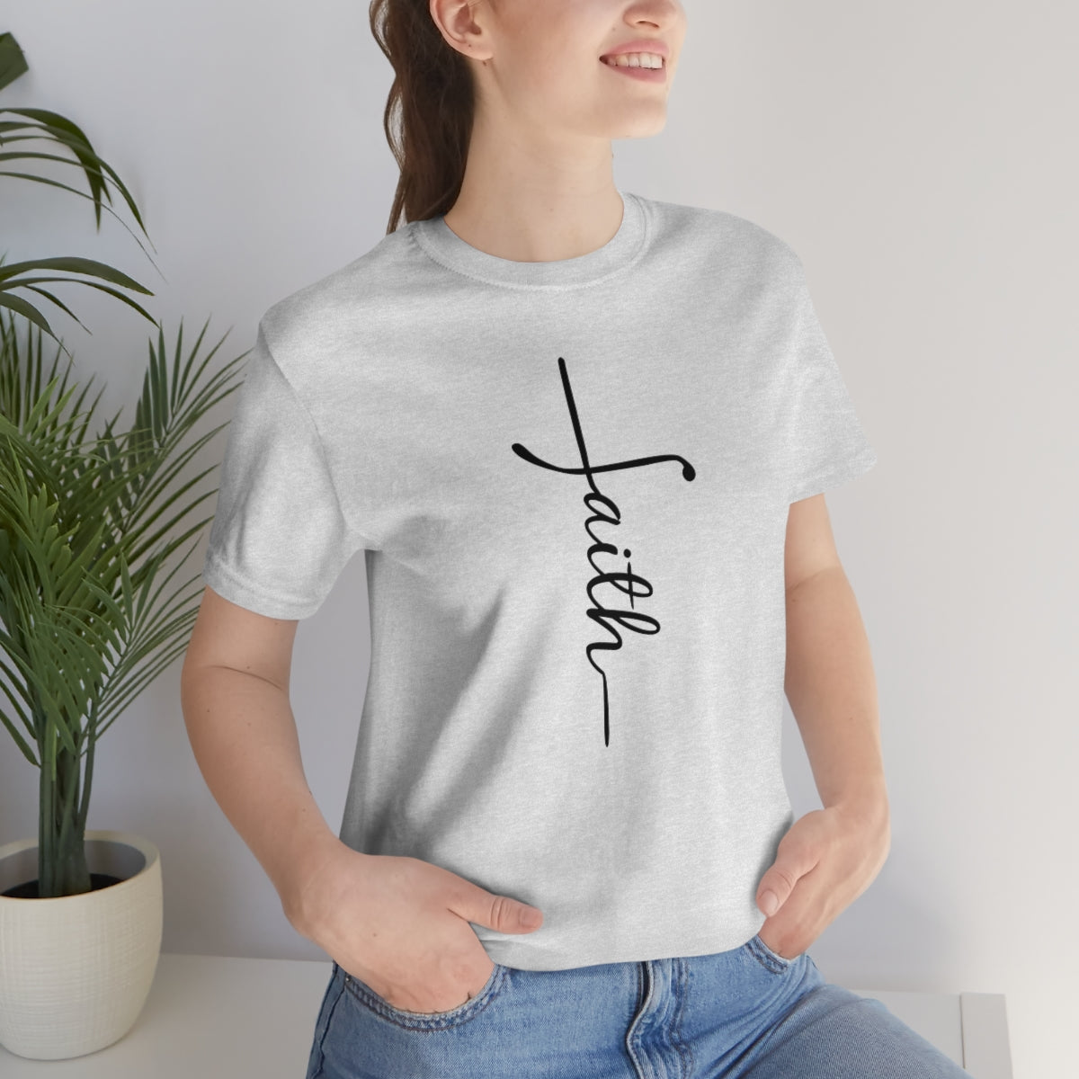 "Faith" Unisex Jersey Short Sleeve Tee