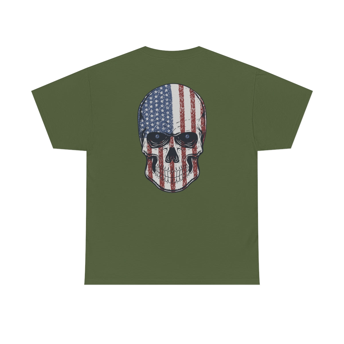 "Flag Skull" Unisex Heavy Cotton Tee