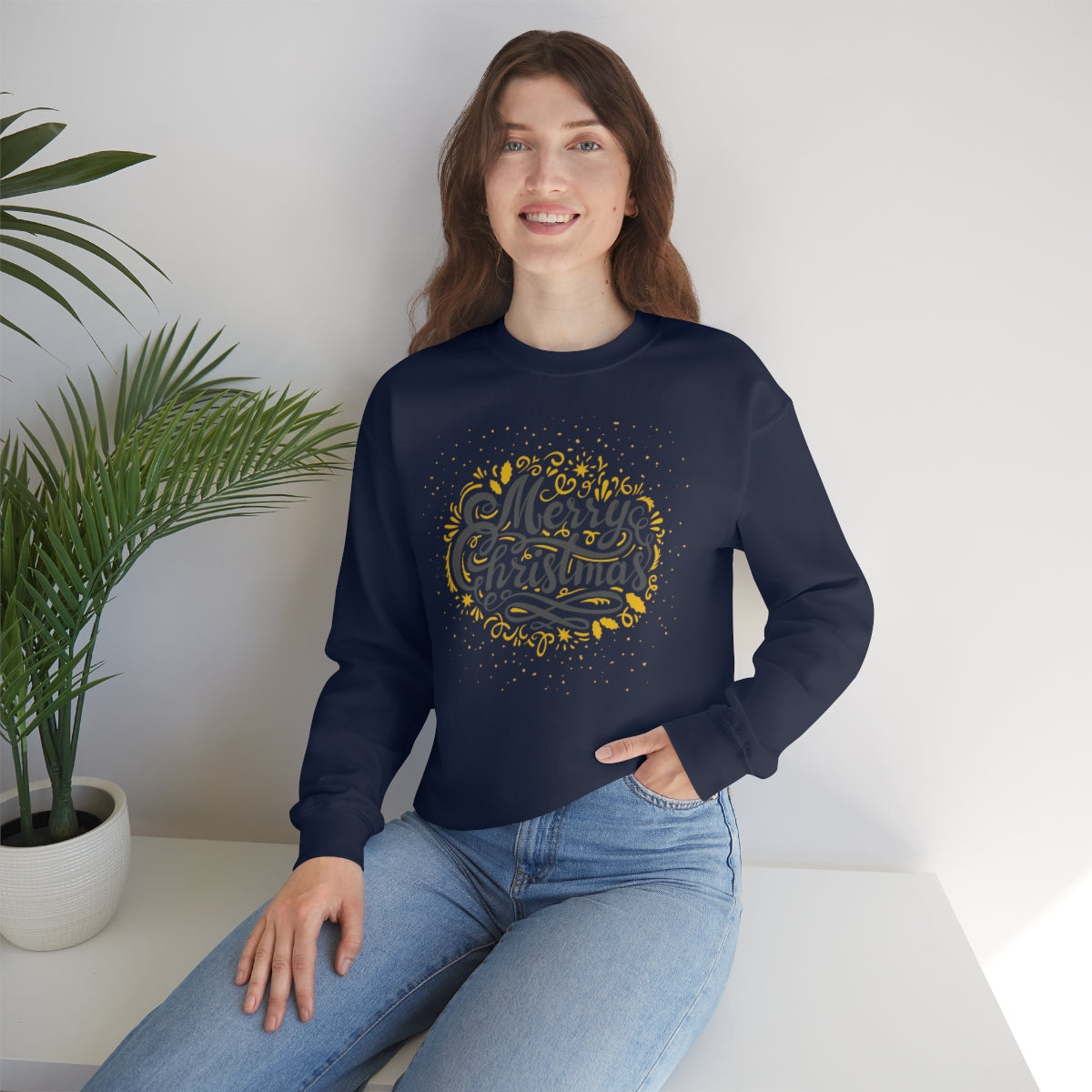 "Merry Christmas" Unisex Heavy Blend™ Crewneck Sweatshirt