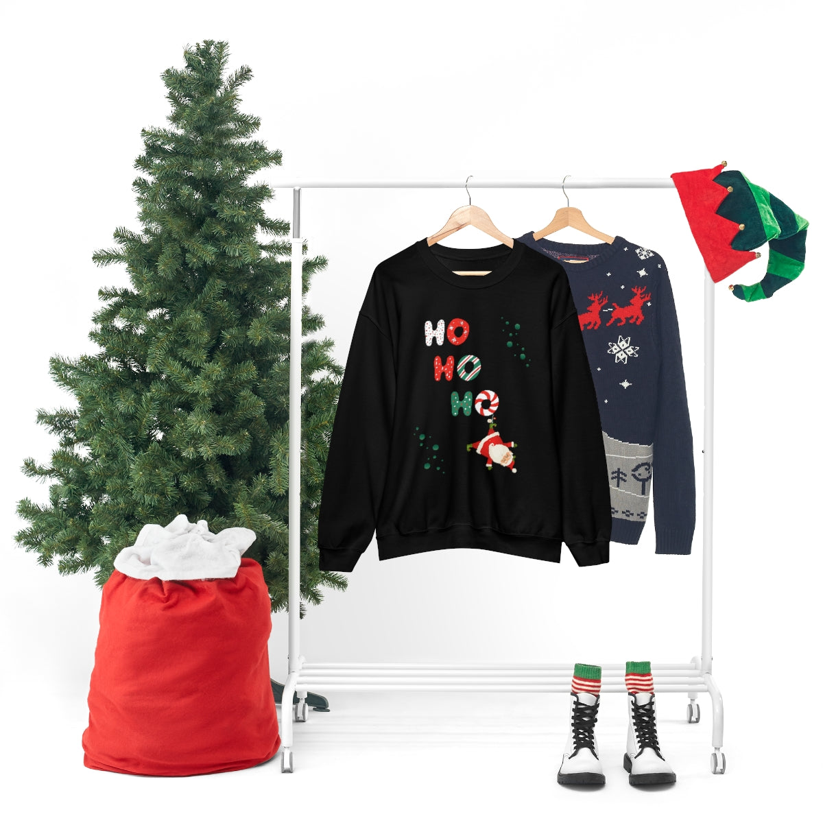 "Ho Ho Ho" Unisex Heavy Blend™ Crewneck Sweatshirt