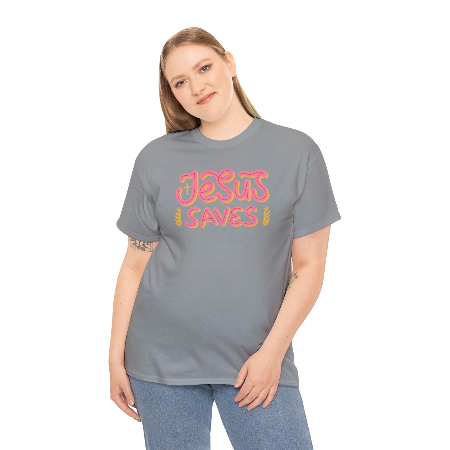 "Jesus Saves" Unisex Heavy Cotton Tee