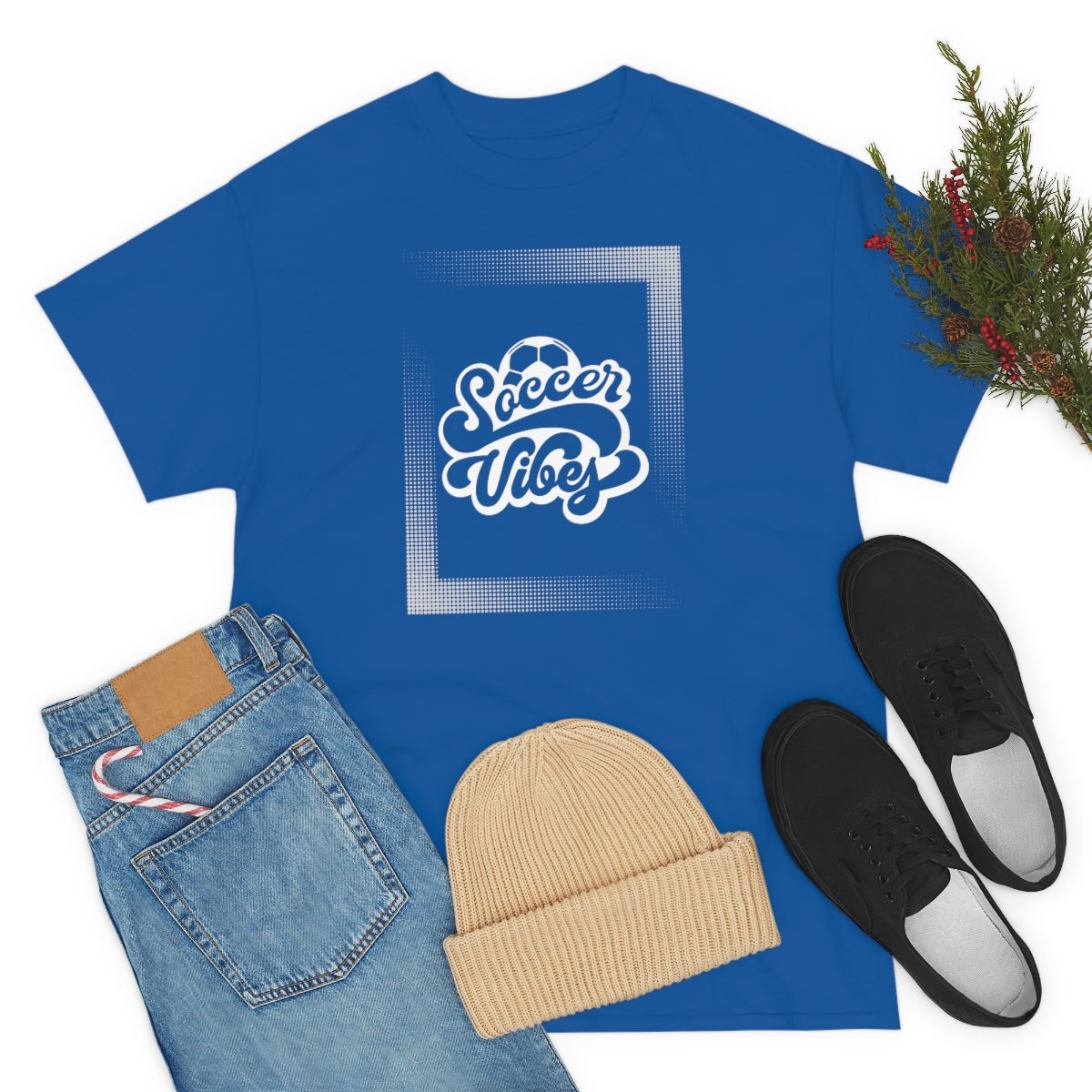 "Soccer Vibes" Unisex Heavy Cotton Tee