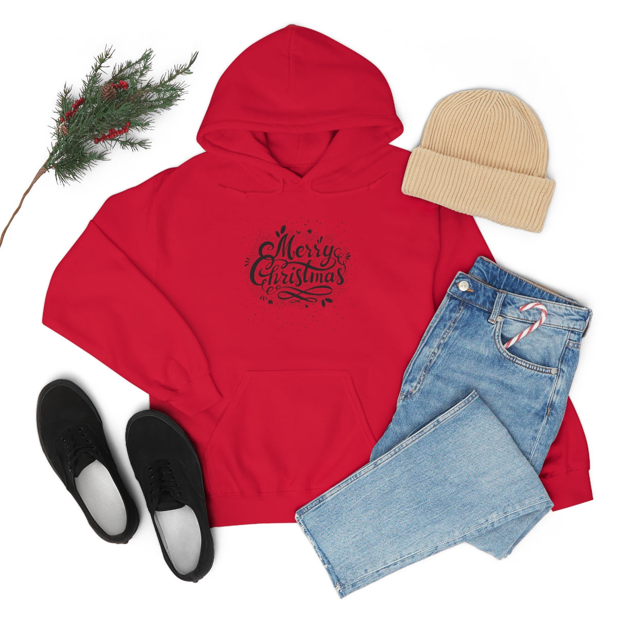 "Merry Christmas" Unisex Heavy Blend™ Hooded Sweatshirt