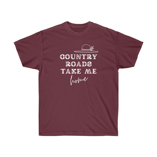 "Country Roads" Unisex Ultra Cotton Tee