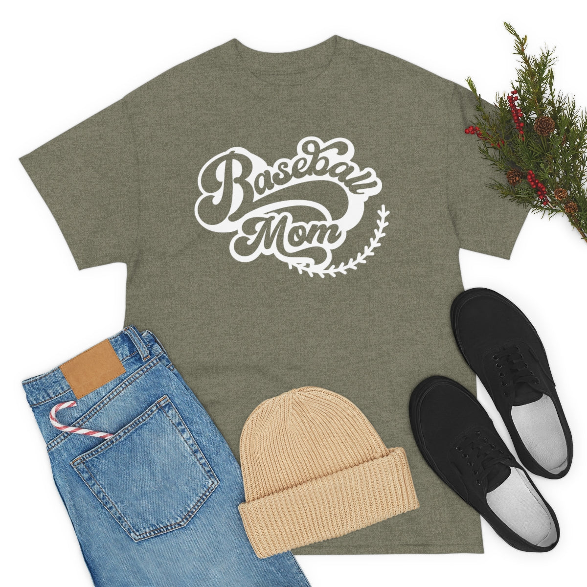 "Baseball Mom" Unisex Heavy Cotton Tee
