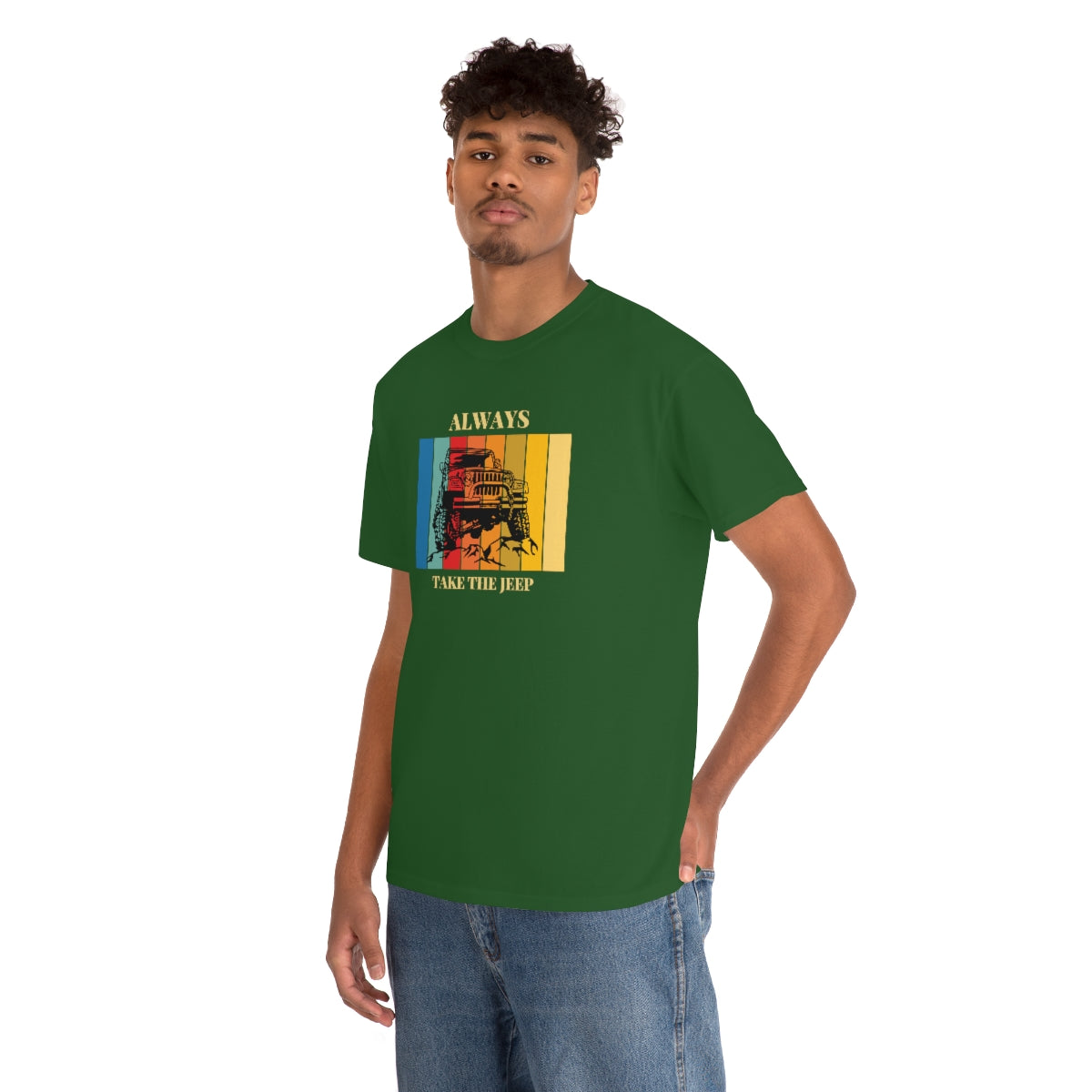 Always Take the Jeep Unisex Heavy Cotton Tee