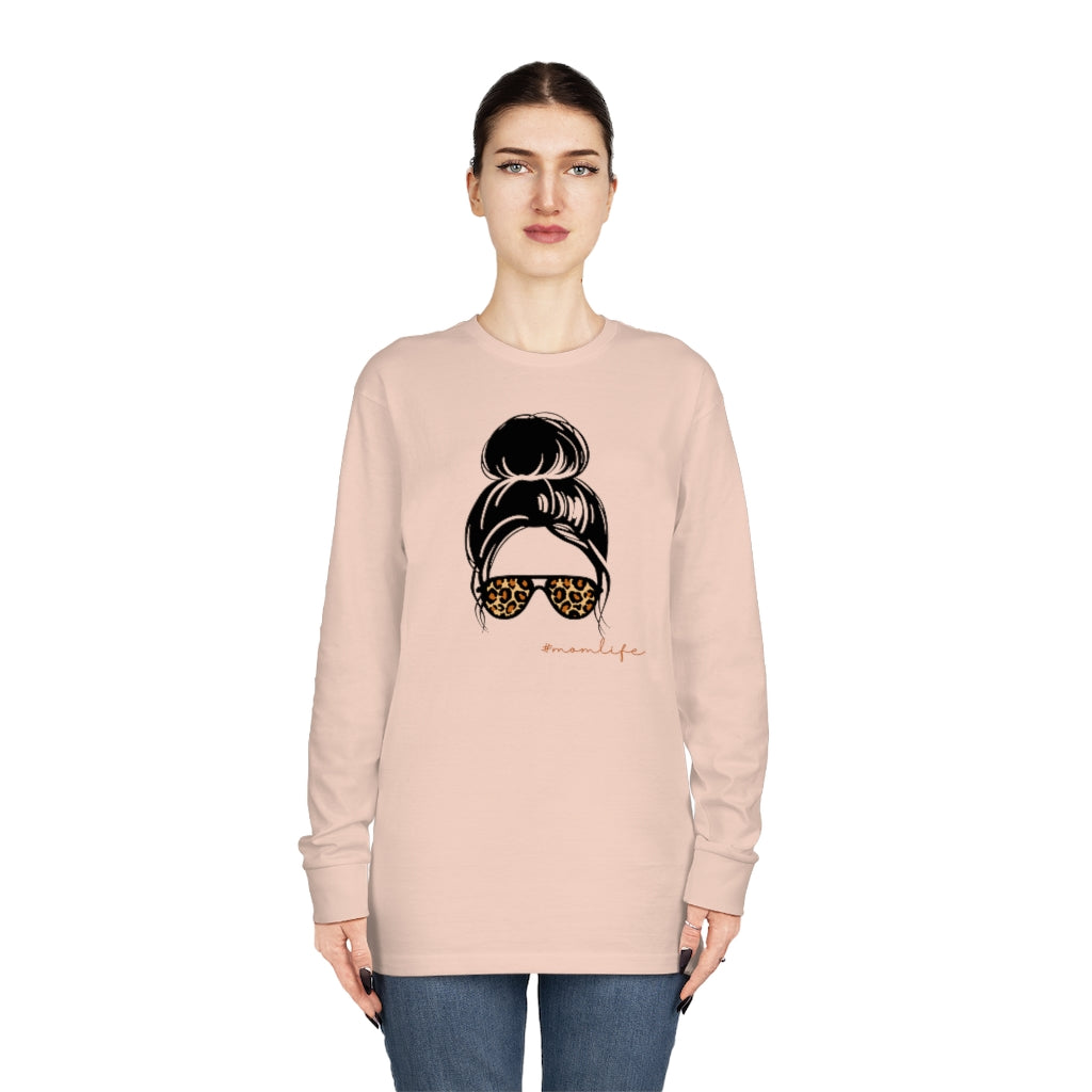 #momlife Long Sleeve Crewneck Tee