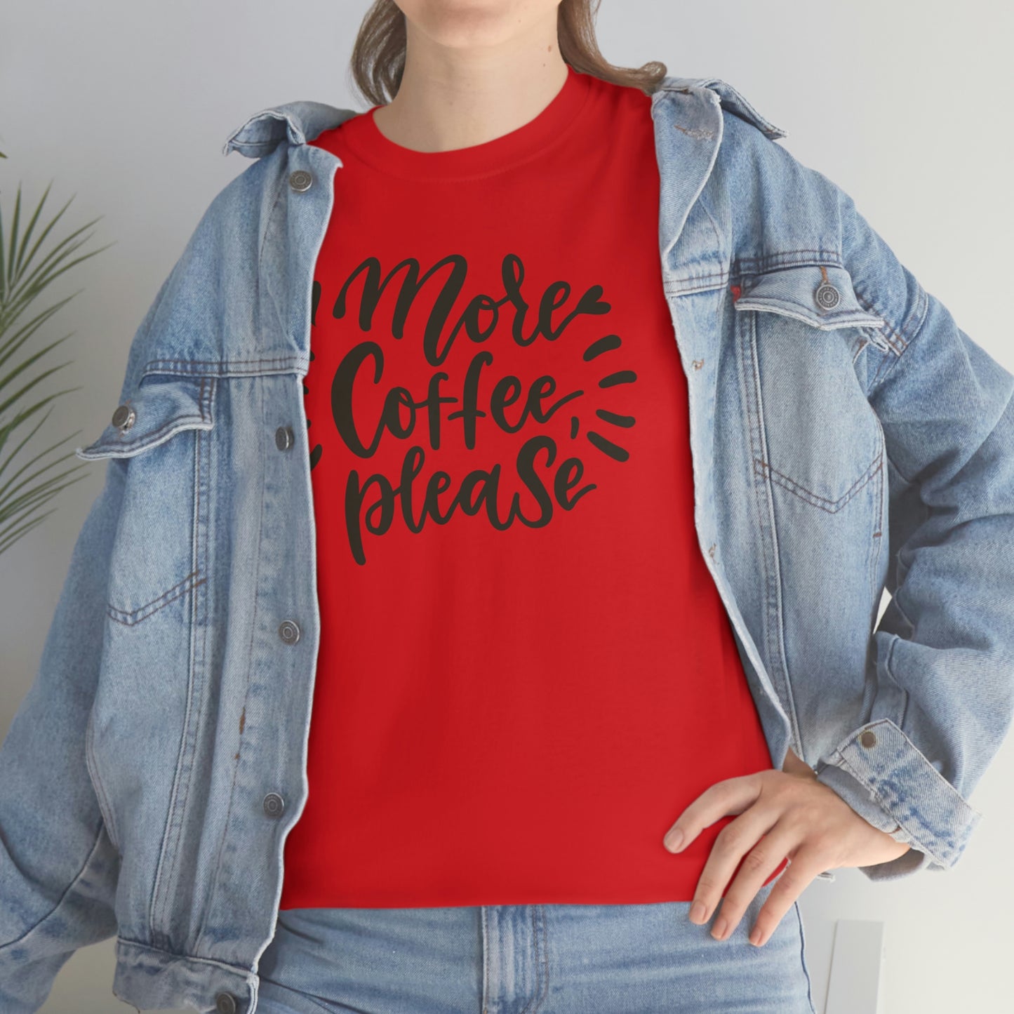 "More Coffee Please" Unisex Heavy Cotton Tee