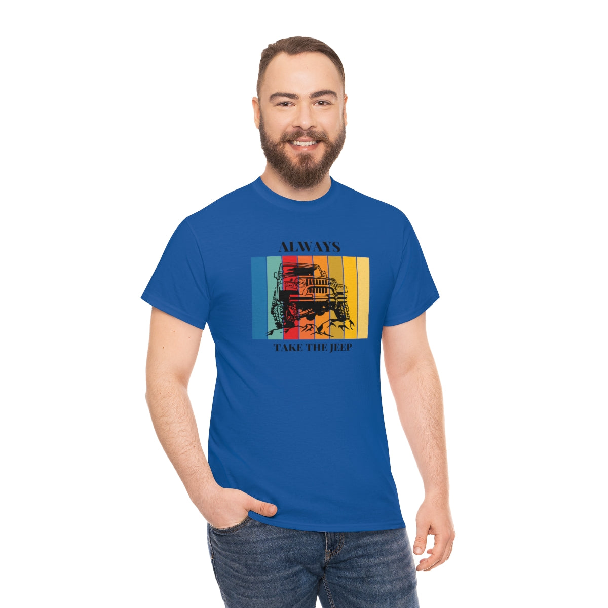 Always Take the Jeep Unisex Heavy Cotton Tee