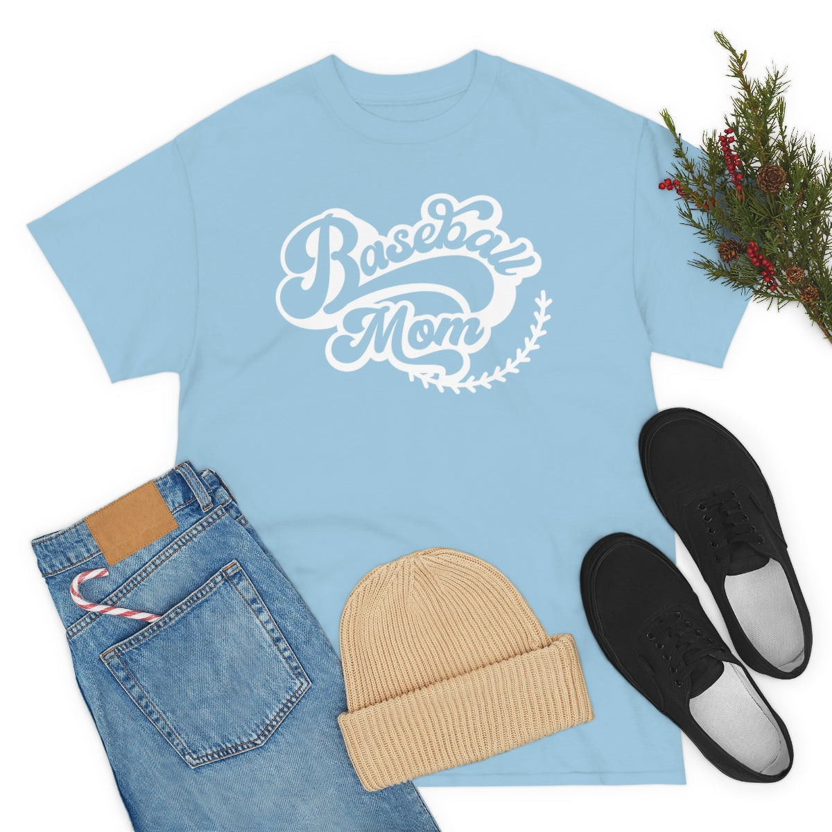 "Baseball Mom" Unisex Heavy Cotton Tee