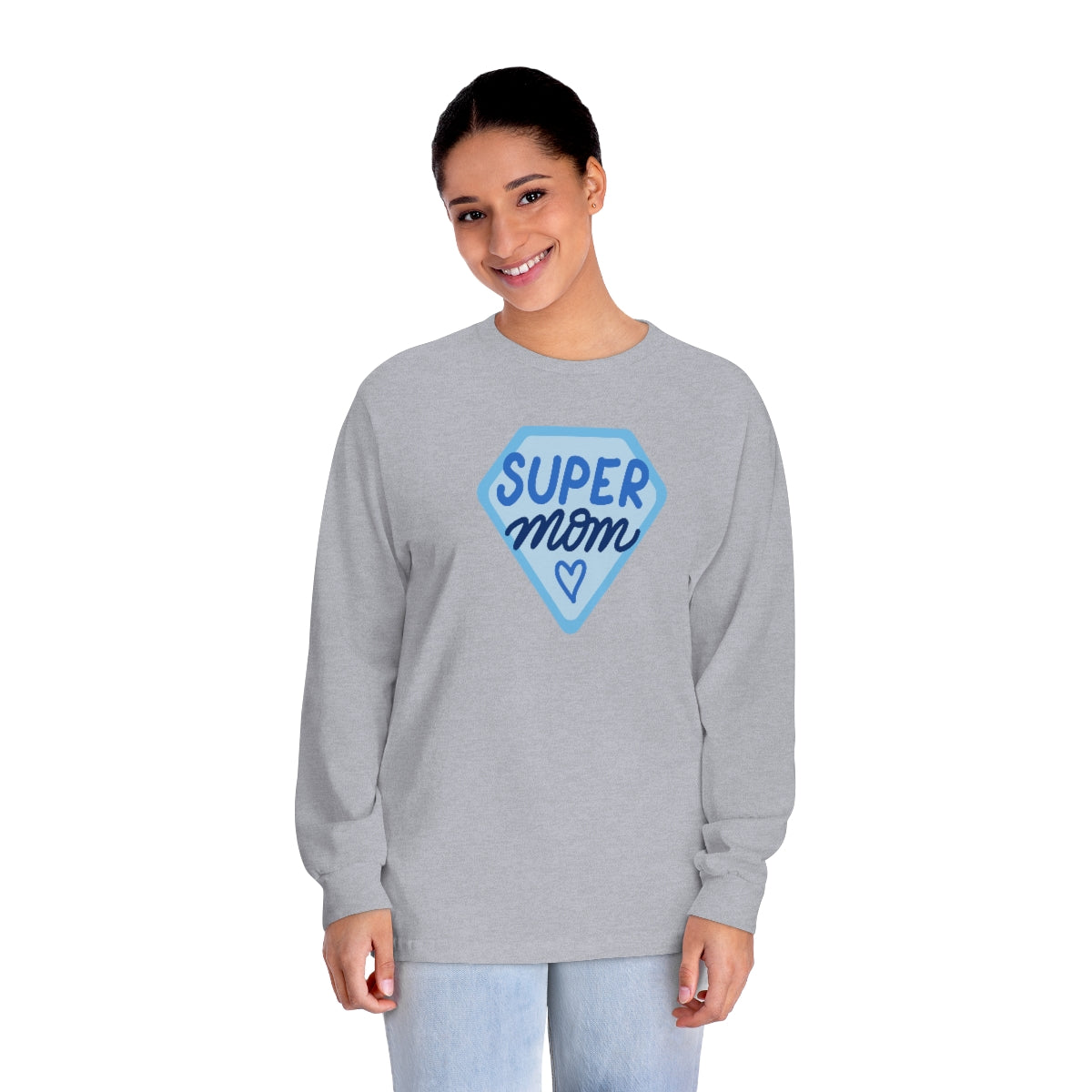 "Super Mom" Unisex Classic Long Sleeve T-Shirt