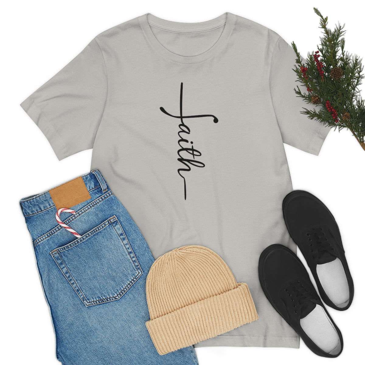 "Faith" Unisex Jersey Short Sleeve Tee