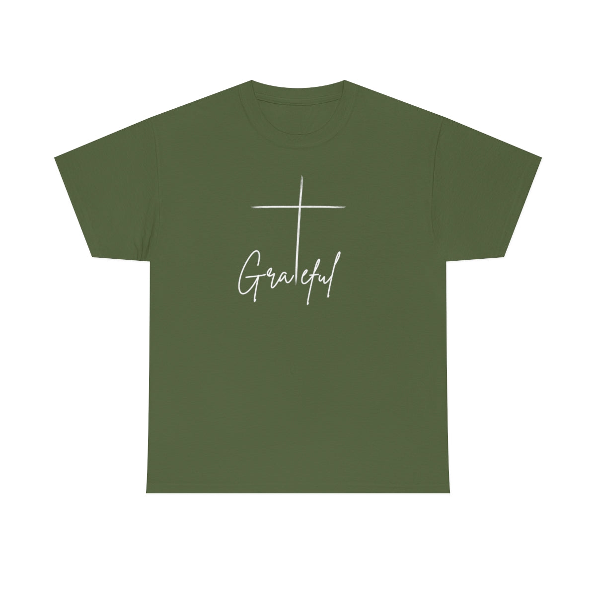 "Grateful Cross" Unisex Heavy Cotton Tee