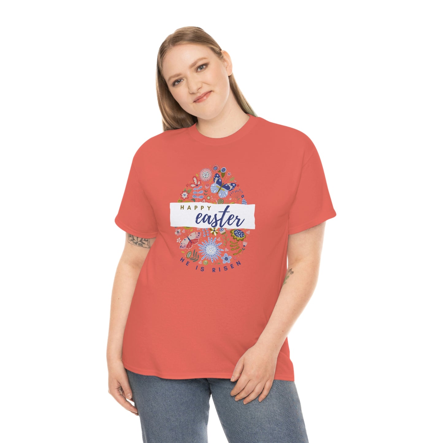 "Happy Easter" Unisex Heavy Cotton Tee