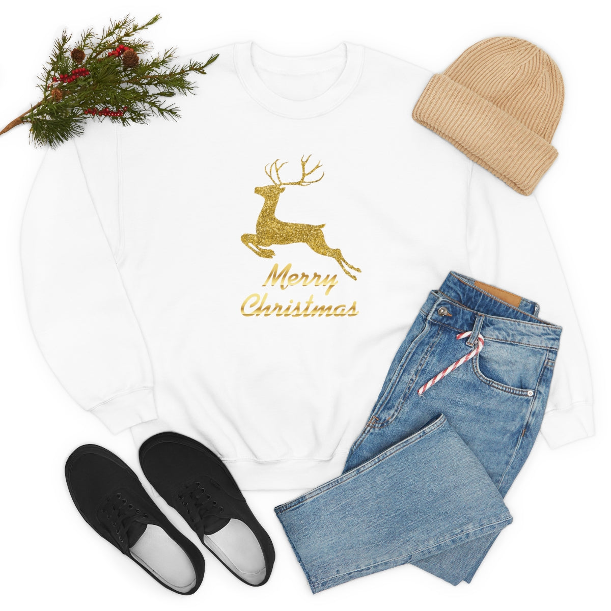 "Merry Christmas" Unisex Heavy Blend™ Crewneck Sweatshirt