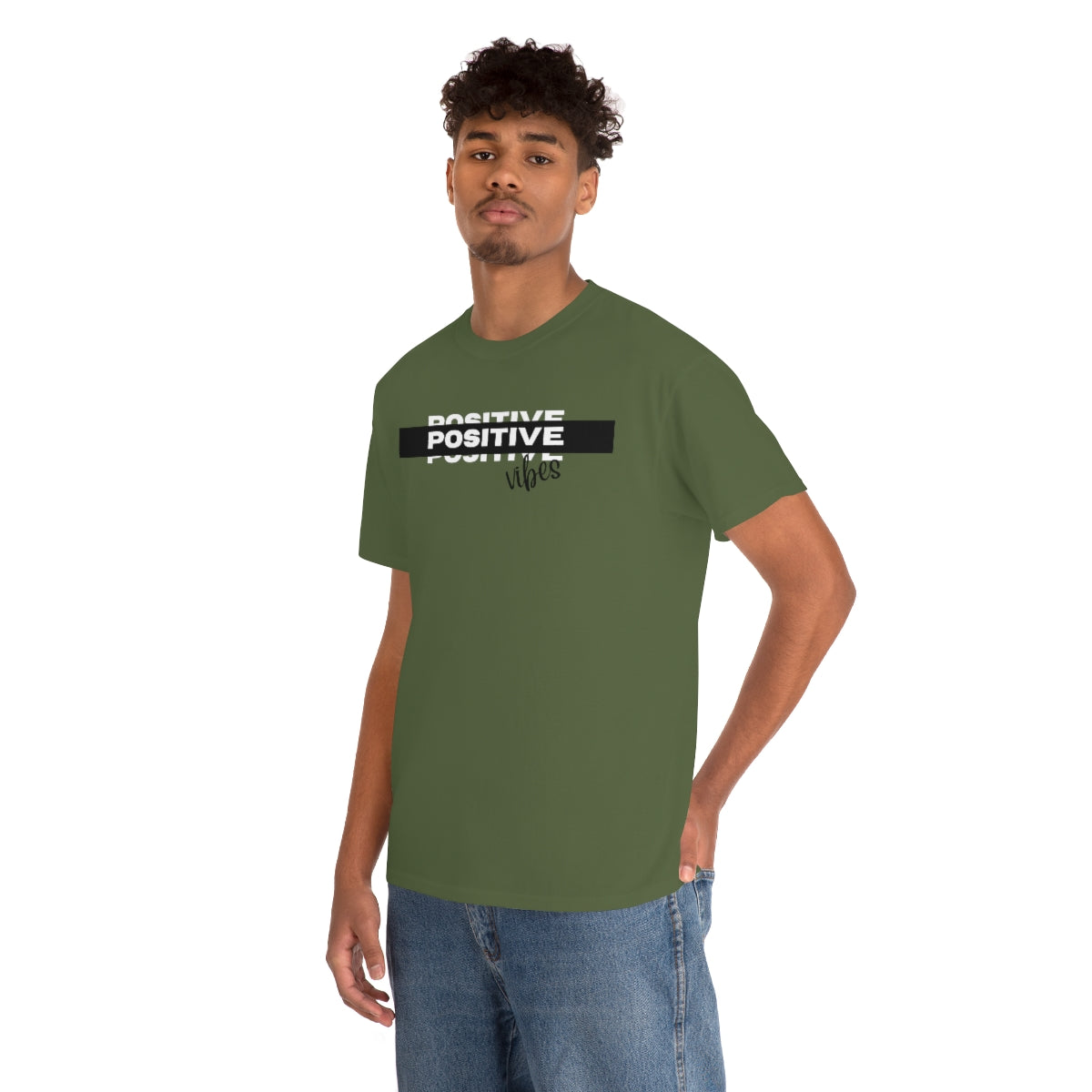 Positive Vibes Unisex Heavy Cotton Tee