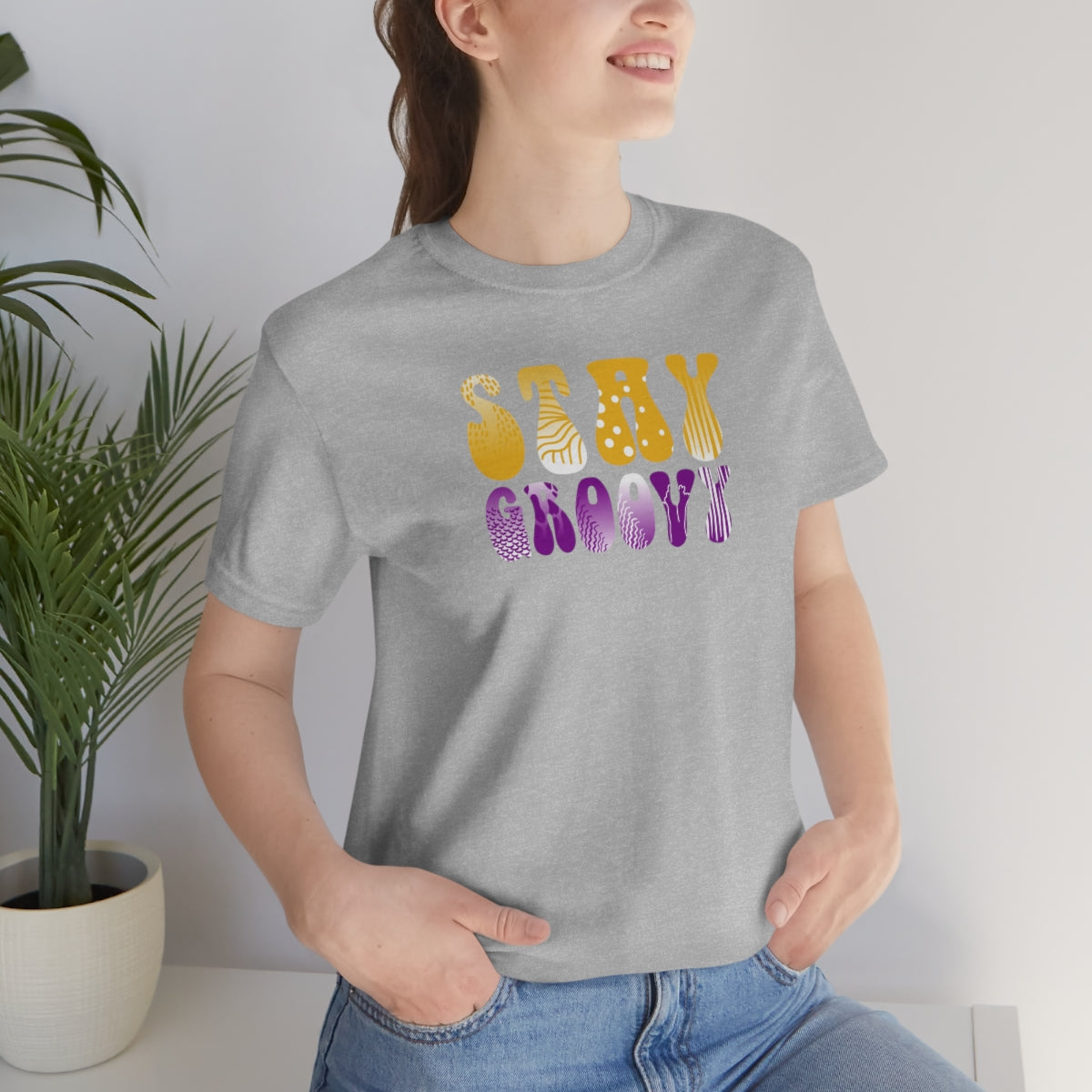 Stay Groovy Unisex Jersey Short Sleeve Tee