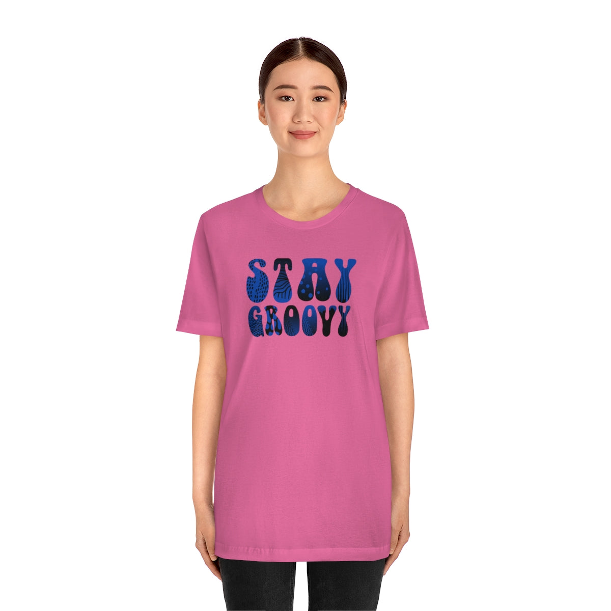 "Stay Groovy" Unisex Jersey Short Sleeve Tee