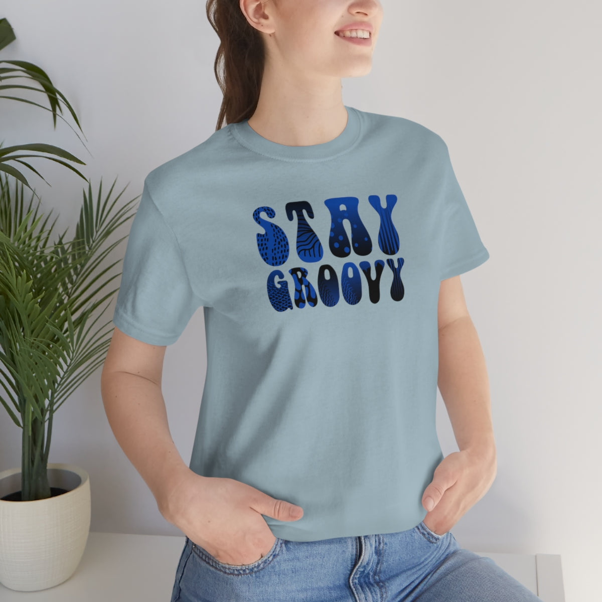 "Stay Groovy" Unisex Jersey Short Sleeve Tee