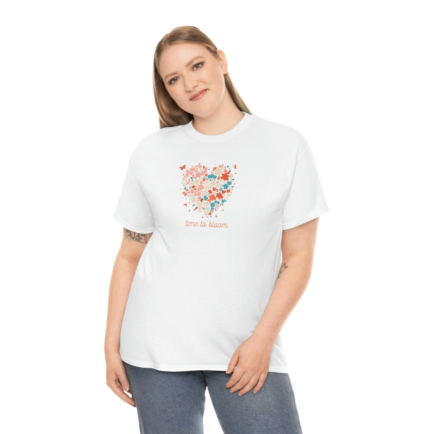 "Time to Bloom" Unisex Heavy Cotton Tee