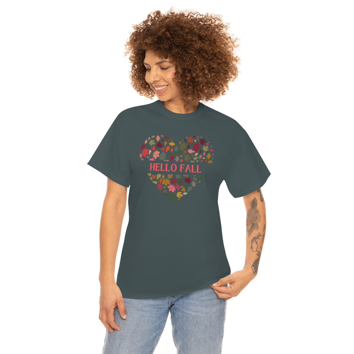 Hello Fall Unisex Heavy Cotton Tee
