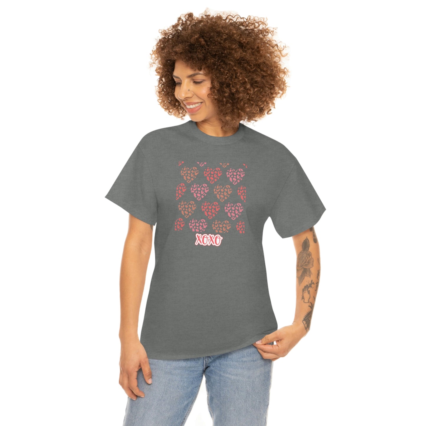 "XOXO Hearts" Unisex Heavy Cotton Tee