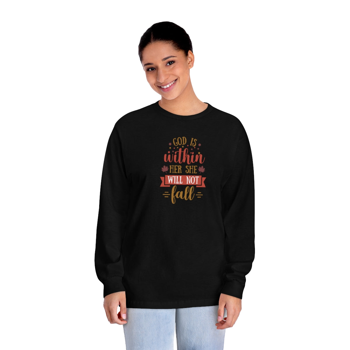"She Will Not Fall" Unisex Classic Long Sleeve T-Shirt