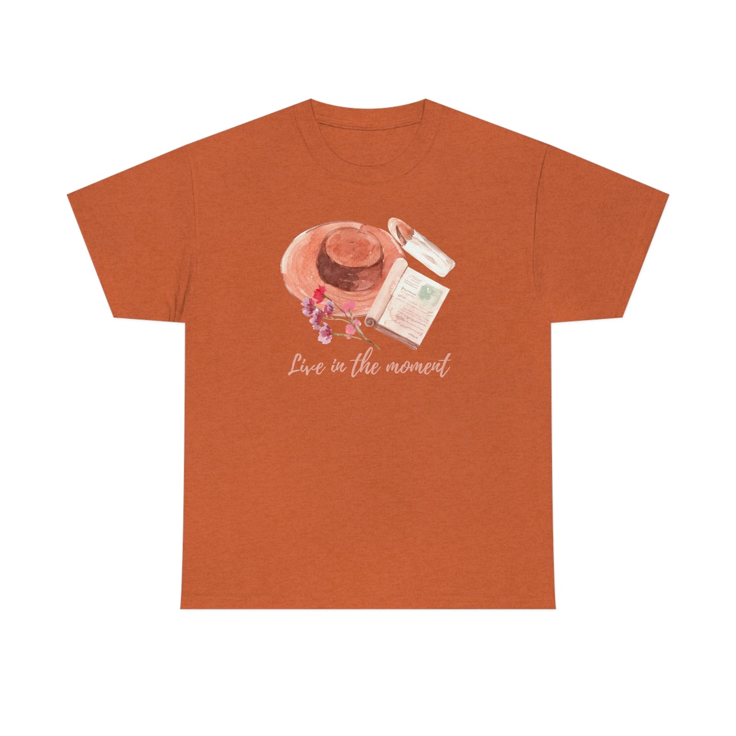 "Live in the Moment" Unisex Heavy Cotton Tee