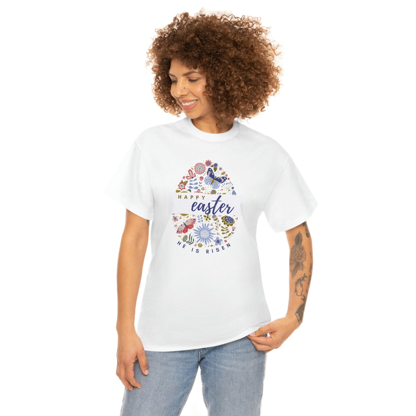 "Happy Easter" Unisex Heavy Cotton Tee