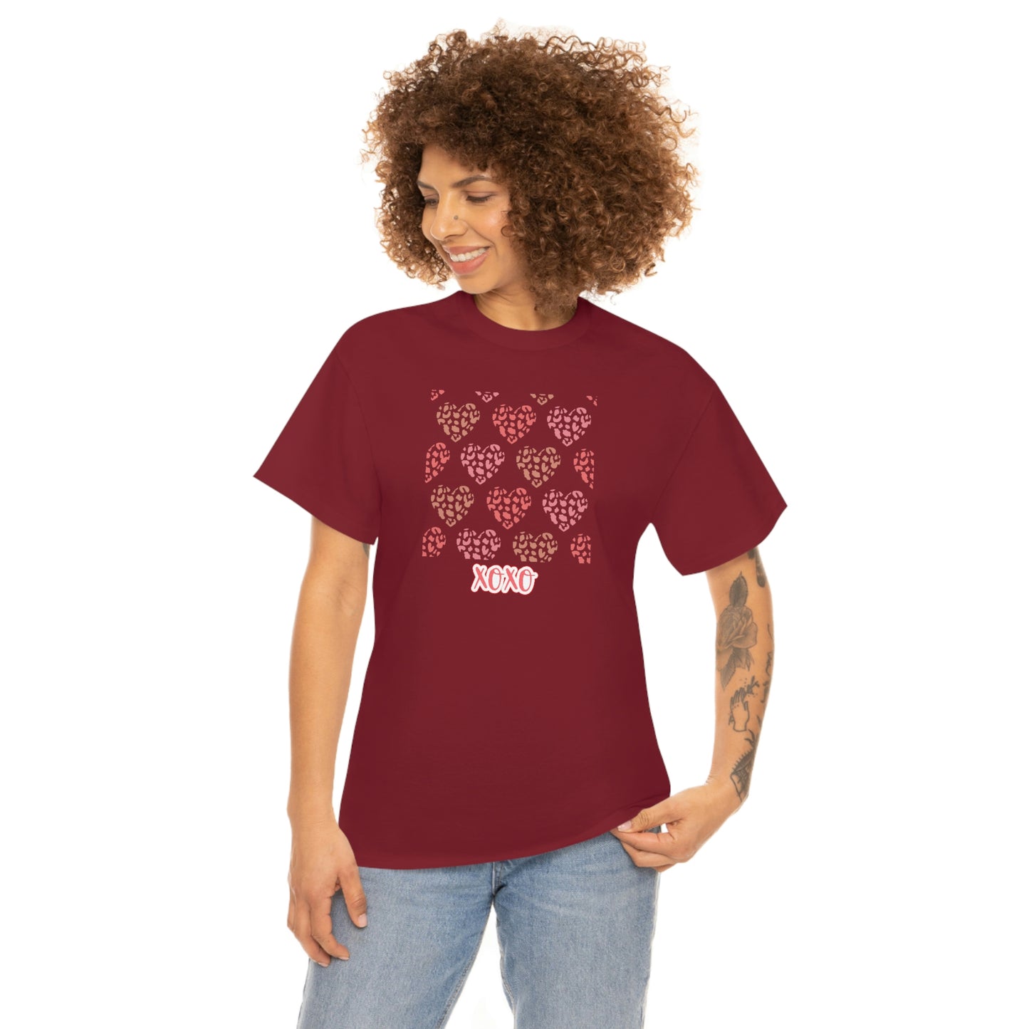 "XOXO Hearts" Unisex Heavy Cotton Tee