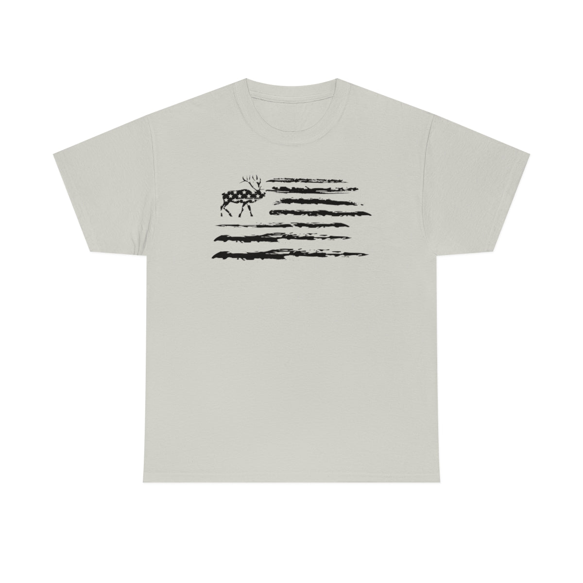 "Black Deer Flag" Unisex Heavy Cotton Tee