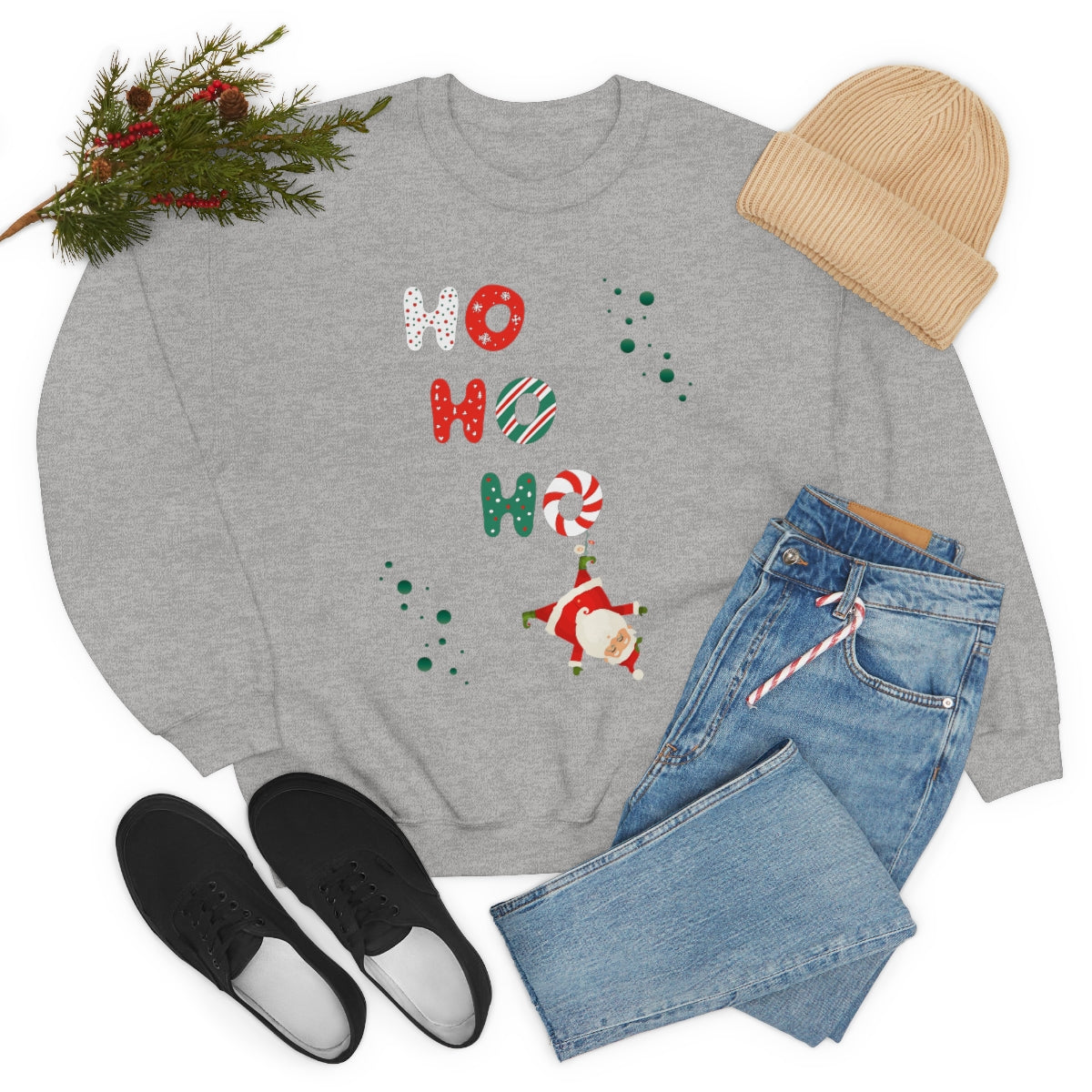 "Ho Ho Ho" Unisex Heavy Blend™ Crewneck Sweatshirt