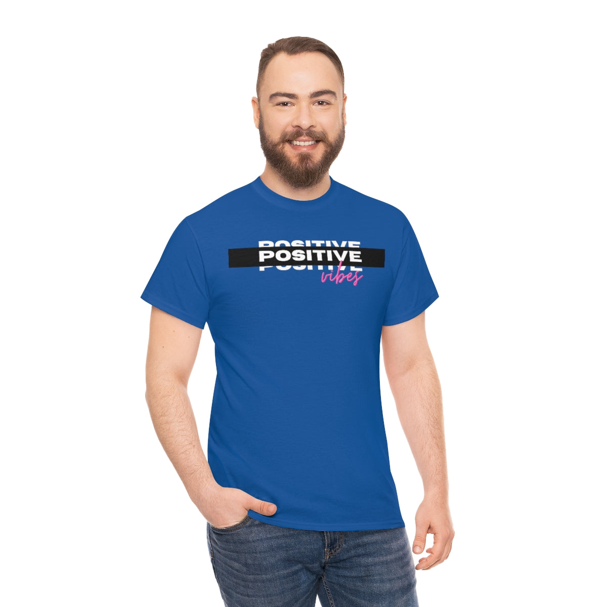 Positive Vibes Unisex Heavy Cotton Tee