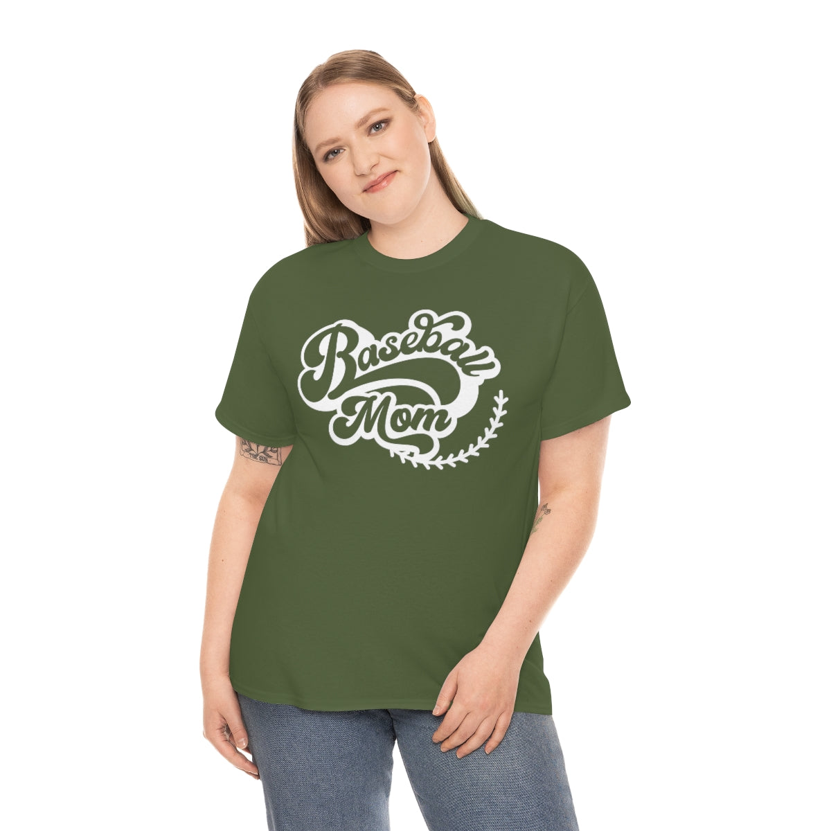 "Baseball Mom" Unisex Heavy Cotton Tee