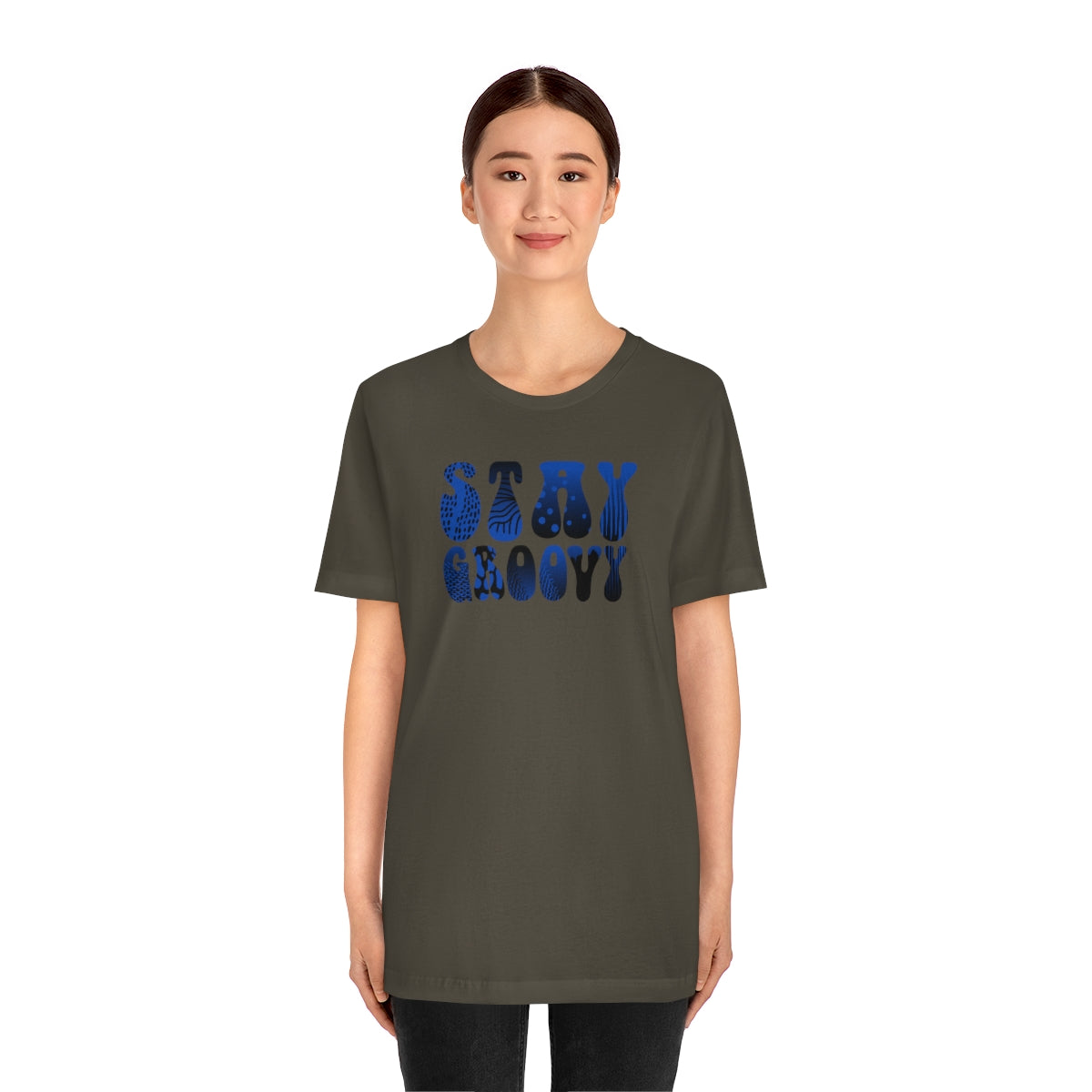 "Stay Groovy" Unisex Jersey Short Sleeve Tee