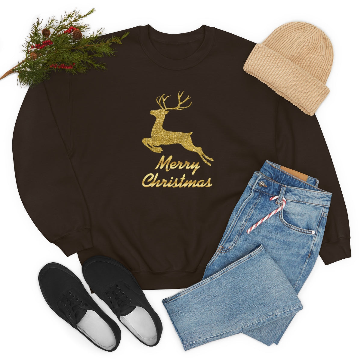 "Merry Christmas" Unisex Heavy Blend™ Crewneck Sweatshirt
