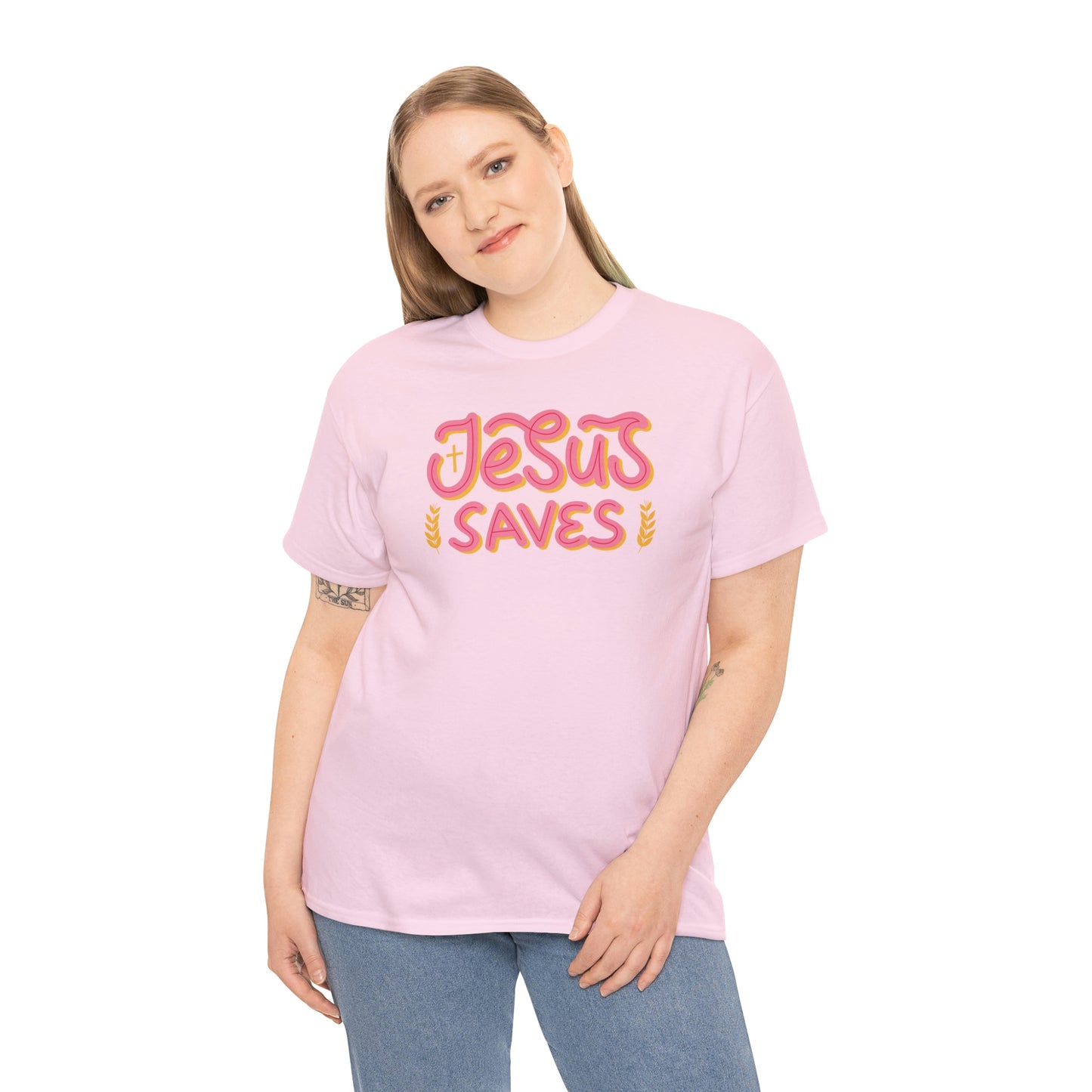 "Jesus Saves" Unisex Heavy Cotton Tee